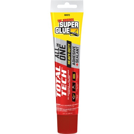 Super Glue Construction Adhesive, Total Tech Series, White 11711003